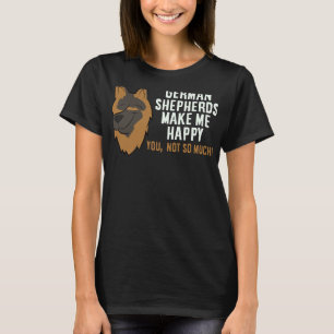 Camiseta Pastor alemán me hace feliz dueño de perro