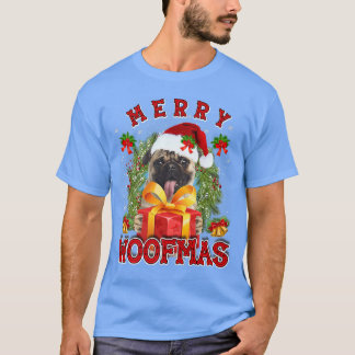 Camiseta Pastor alemán Merry Xmas Woofmas Noches Luces San