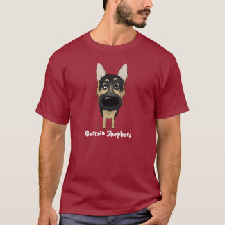 Camiseta Pastor alemán - nariz grande y extremo