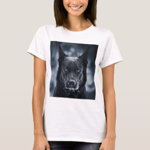 Camiseta Pastor alemán negro