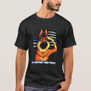 Camiseta Pastor Alemán Nuestro Saludo De La Policía K9