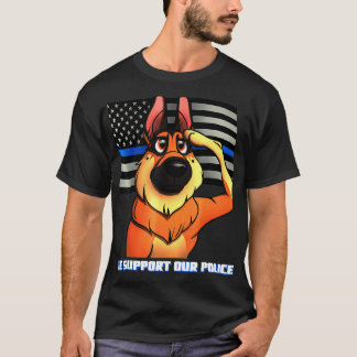 Camiseta Pastor Alemán Nuestro Saludo De La Policía K9