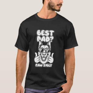 Camiseta Pastor Alemán Padre - Mejor raza de perro Papá Paw