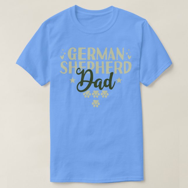 Camiseta Pastor alemán papá 1 (Diseño del anverso)