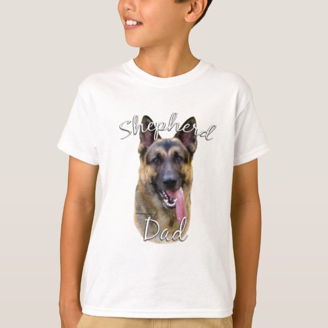 Camiseta Pastor alemán papá 2 (Anverso)