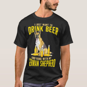 Camiseta Pastor Alemán Papá Beer Bebe Bebe Bebida