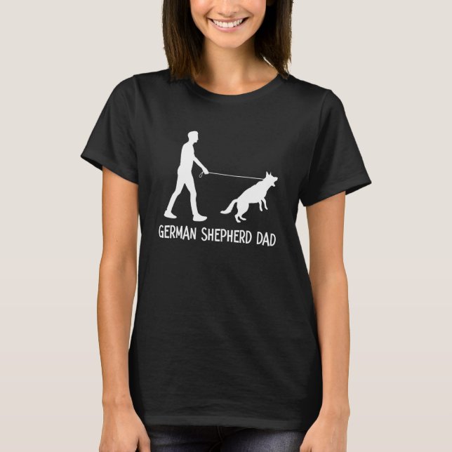 Camiseta Pastor Alemán Papá Shepherd German Shepherd D (Anverso)
