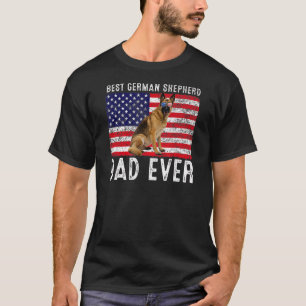 Camiseta Pastor Alemán Papá Usa Propietario De Perro Bander