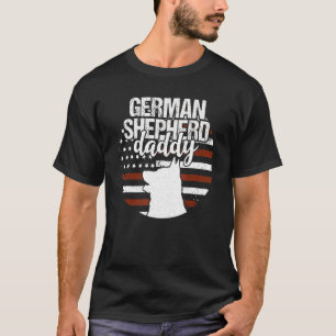 Camiseta Pastor Alemán Papi Patria de Perro Bandera America