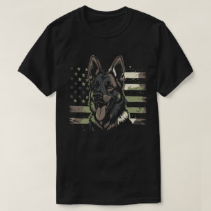 Camiseta Pastor Alemán Perro Estados Unidos Bandera Norteam