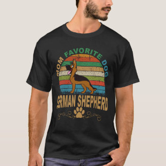 Camiseta Pastor alemán perro favorito de mamá 35
