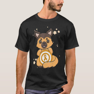 Camiseta Pastor Alemán Perro Lindo Hematólogo Leucemia Ora