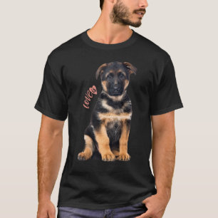 Camiseta Pastor Alemán Perro Mamá Papá Amor Mascota Cachorr