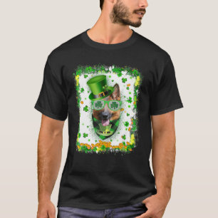 Camiseta Pastor Alemán Perro St Patricks Día Shamrock Irlan