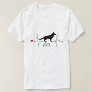 Camiseta Pastor Alemán Personalizado Ama El Corazón De Perr