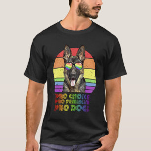 Camiseta Pastor Alemán Pro Elección Pro Feminismo Pro Perro