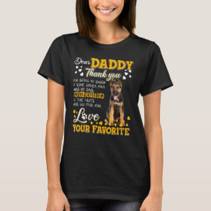 Camiseta Pastor Alemán Querido Papá Gracias Por Ser Mi