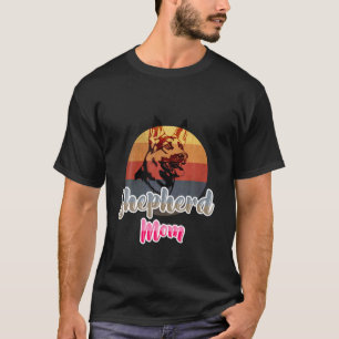 Camiseta Pastor Alemán Retro Lovely Sunset Shepherd Dog M