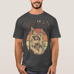 Camiseta Pastor Alemán Retro Papá Regalo Perro Dueño Mascot