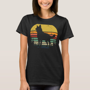 Camiseta Pastor alemán retro Sunse alemán Shepherd Sunse