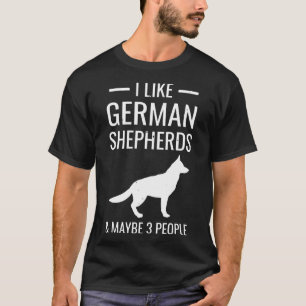 Camiseta Pastor Alemán S Amp Quizá 3 Personas