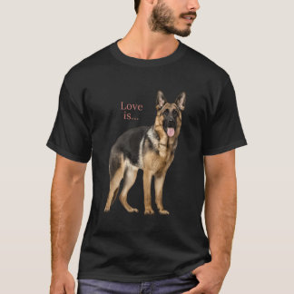 Camiseta Pastor alemán Shirt Shepard Dog Mom Dad Love Masco