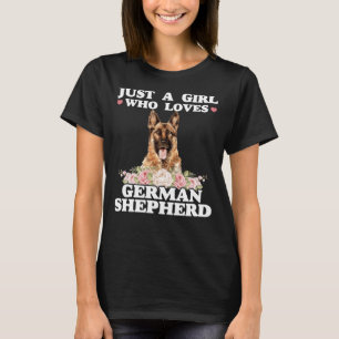 Camiseta Pastor Alemán Sólo Un Chica Que Ama Yorkie