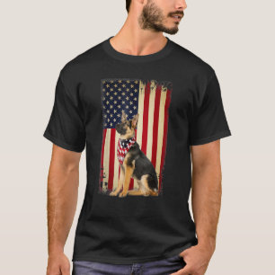 Camiseta Pastor Alemán Sonríe Perro De Independencia De La 