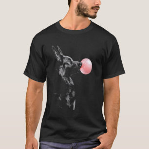 Camiseta Pastor Alemán Soplando Chicle