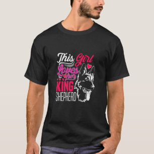 Camiseta Pastor alemán Su Rey Pastor Perro