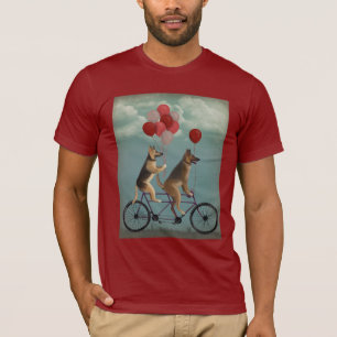 Camiseta Pastor alemán tándem