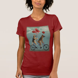 Camiseta Pastor alemán tándem