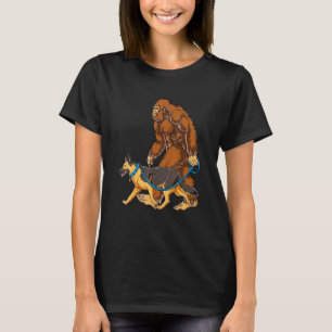 Camiseta Pastor Alemán Vintage Big Foot Caminando Para Perr