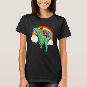 Camiseta Pastor Alemán Y Dinosaurio - Dueño De Perro Amante