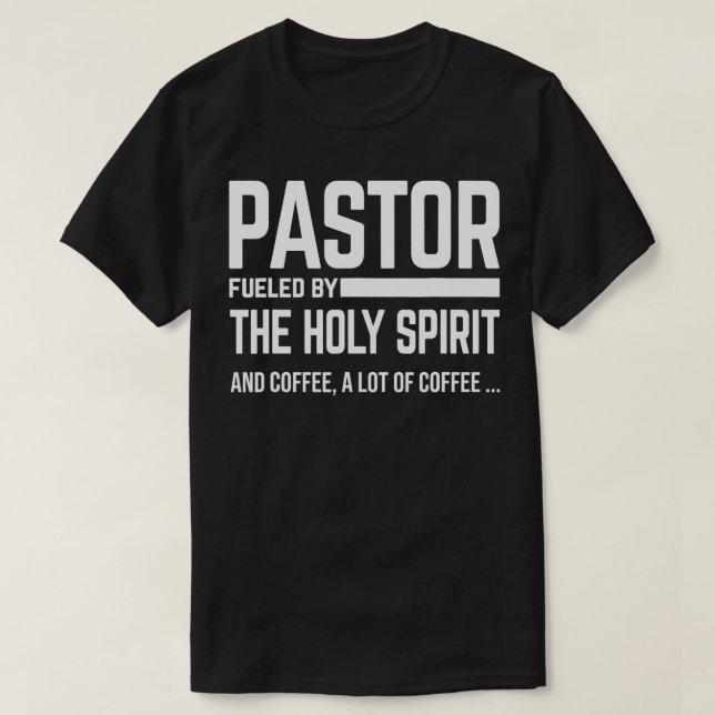Camiseta Pastor Alimentado Por El Espíritu Santo Y La Igles (Diseño del anverso)