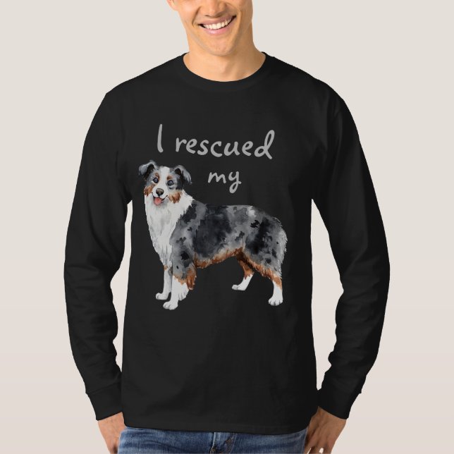 Camiseta Pastor Americano en la Miniatura de Rescate (Anverso)