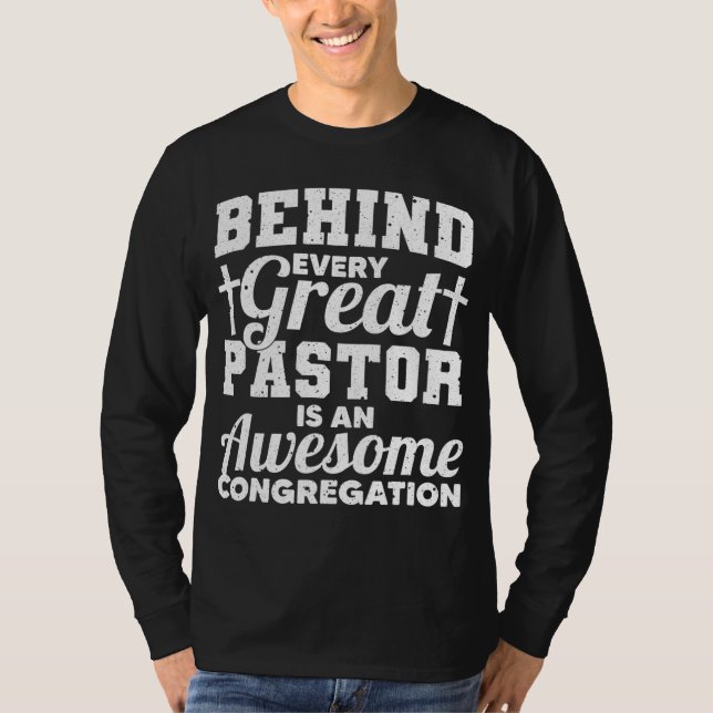 Camiseta Pastor Apreciación Arte Hombres Mujeres Predicador (Anverso)