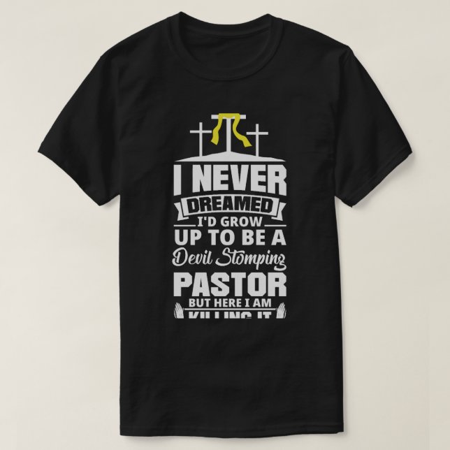 Camiseta Pastor Apreciación Clérigo Predicador Funn Cristia (Diseño del anverso)