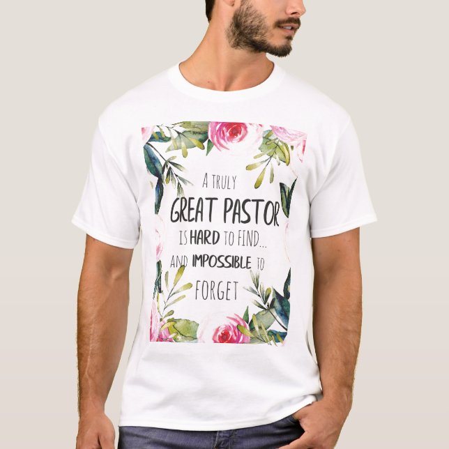 Camiseta Pastor apreciación Regalo Pastor Gracias cita (Anverso)