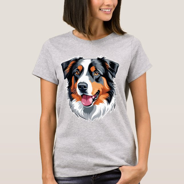 Camiseta Pastor Australiano (Anverso)