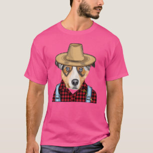 Camiseta Pastor Australiano Agricultor Perro Cultivador