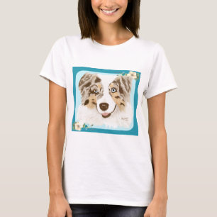 Camiseta Pastor australiano - amor de I mi Merle rojo