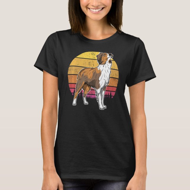 Camiseta Pastor australiano Aussi Raza de Perro 100 (Anverso)