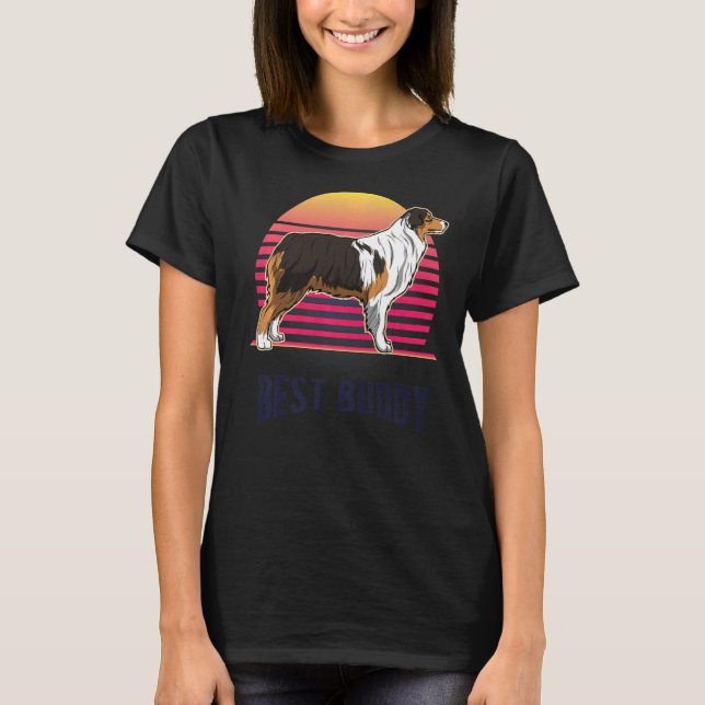 Camiseta Pastor australiano Aussi Raza de Perro 23 (Anverso)