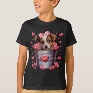 Camiseta Pastor Australiano Día de San Valentín Cachorro Am