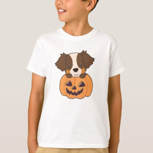 Camiseta Pastor Australiano En Calabaza Cute Feliz