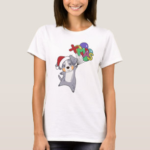 Camiseta Pastor australiano Feliz Invierno de Navidad