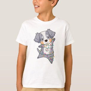 Camiseta Pastor australiano Feliz Invierno de Navidad