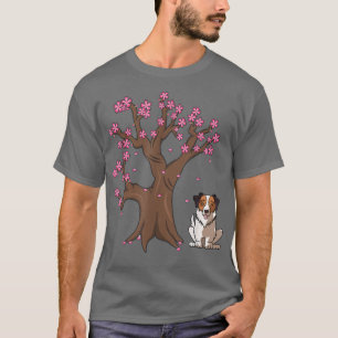 Camiseta Pastor australiano japonés Aussie Dog Cherry Blo