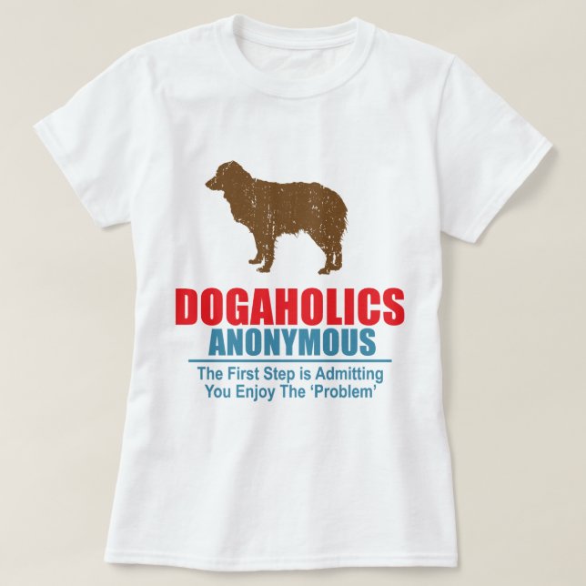 Camiseta Pastor australiano miniatura (Diseño del anverso)